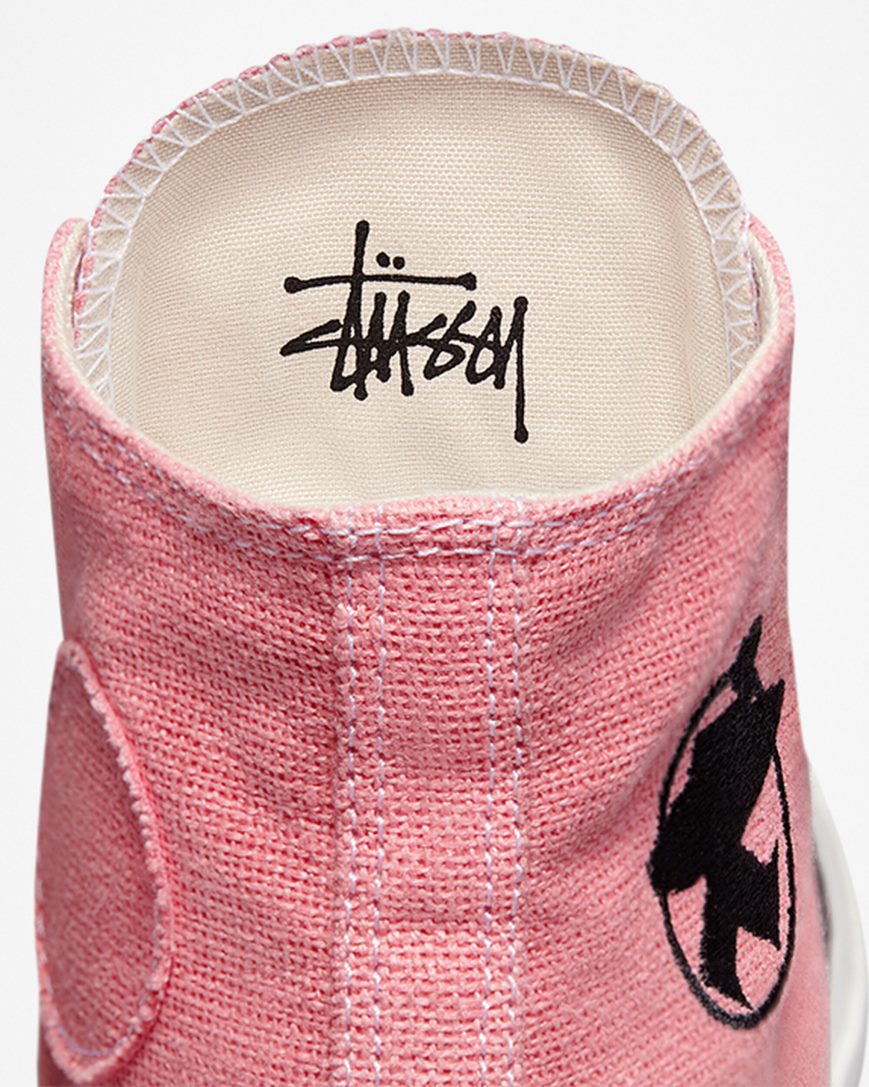 Tenisi Inalti Dama Converse x Stüssy Chuck 70 Violet Negrii | RO H0QIZ039